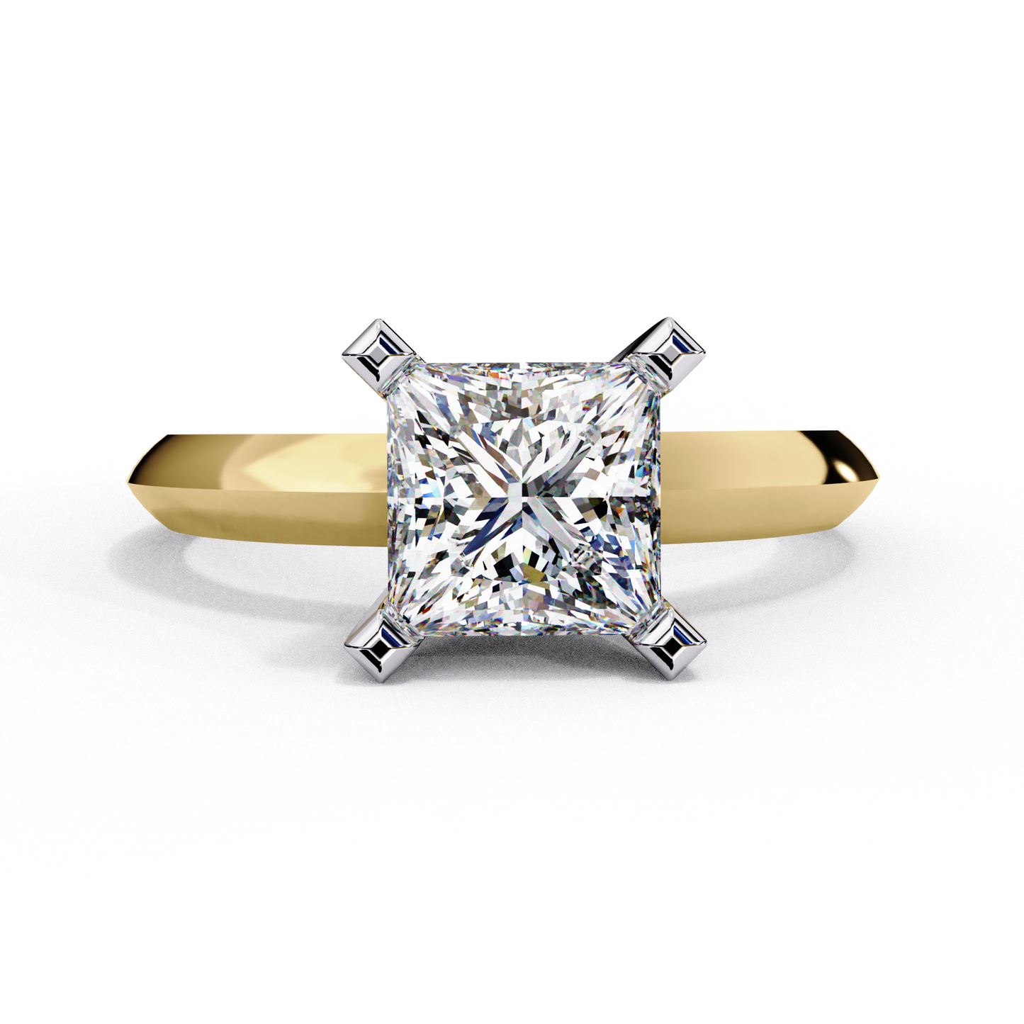 Rosetta Prima Princess Solitaire Ring