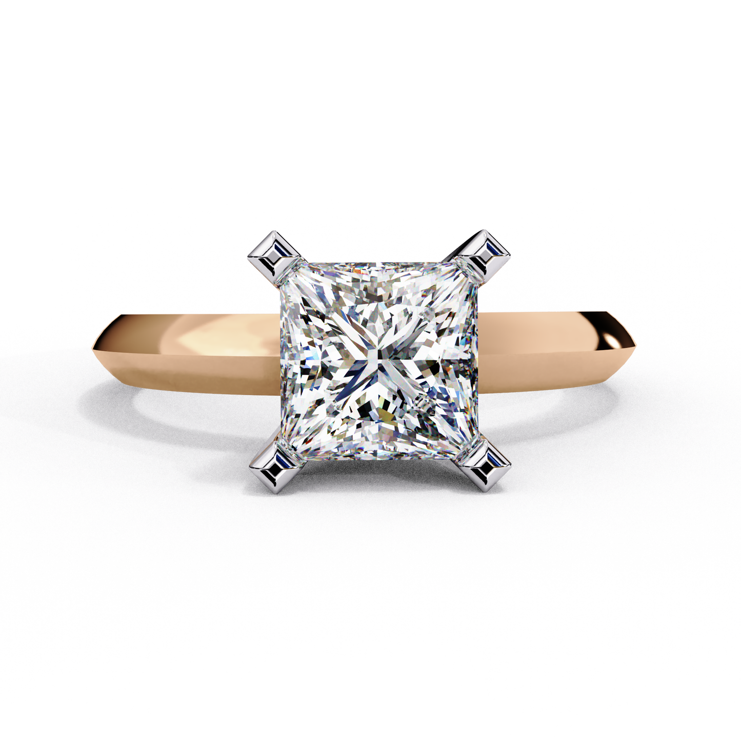 Rosetta Prima Princess Solitaire Ring