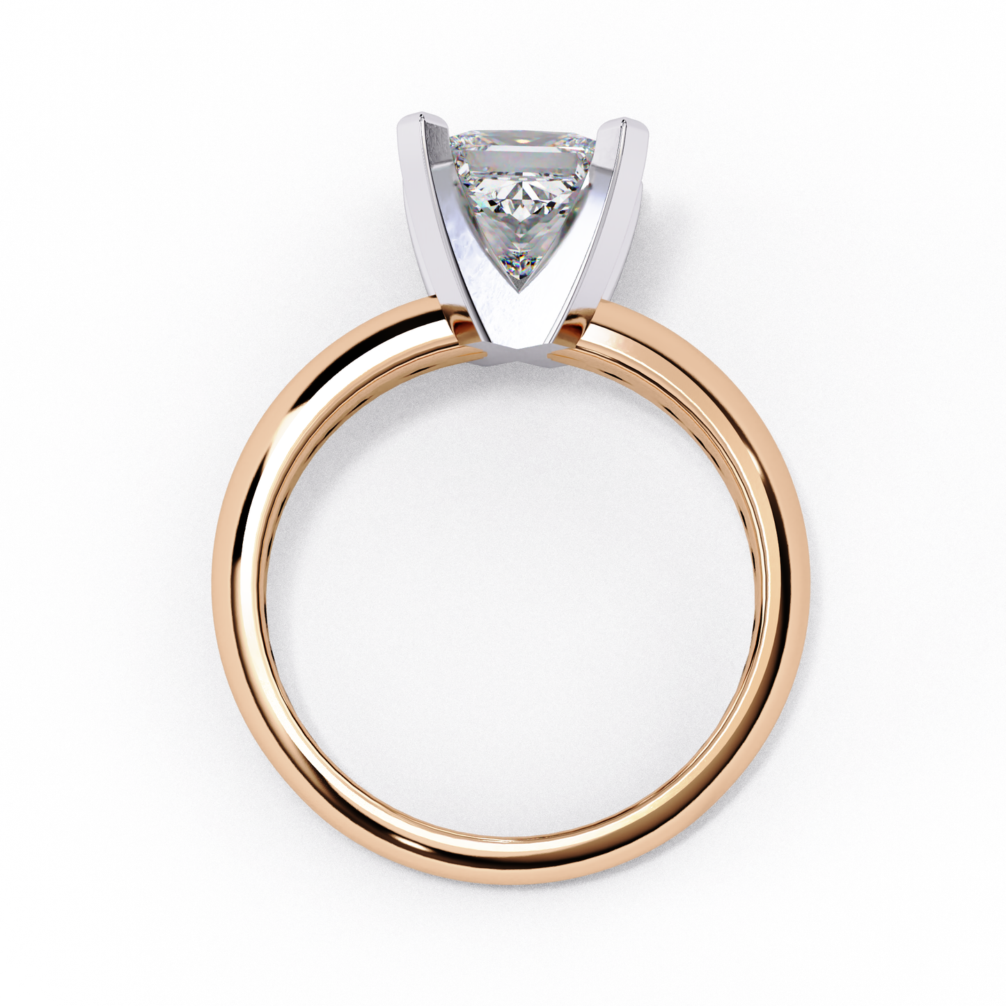 Rosetta Prima Princess Solitaire Ring