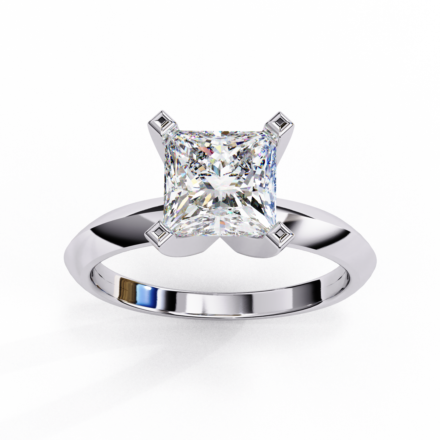 Rosetta Prima Princess Solitaire Ring