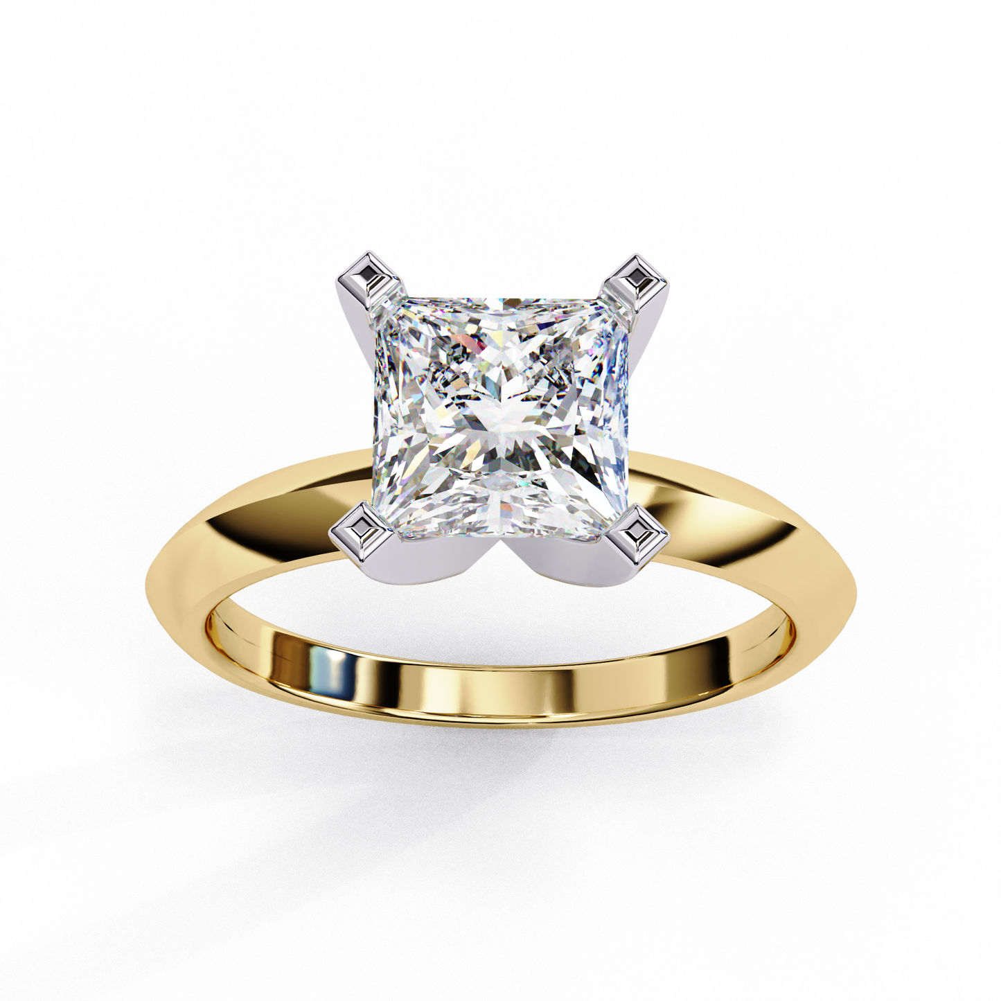 Rosetta Prima Princess Solitaire Ring