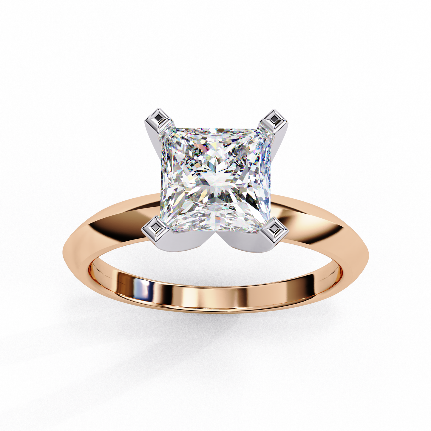 Rosetta Prima Princess Solitaire Ring