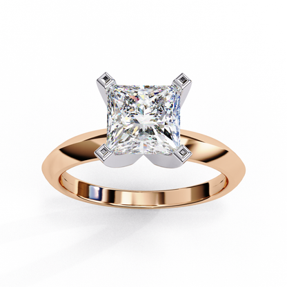 Rosetta Prima Princess Solitaire Ring
