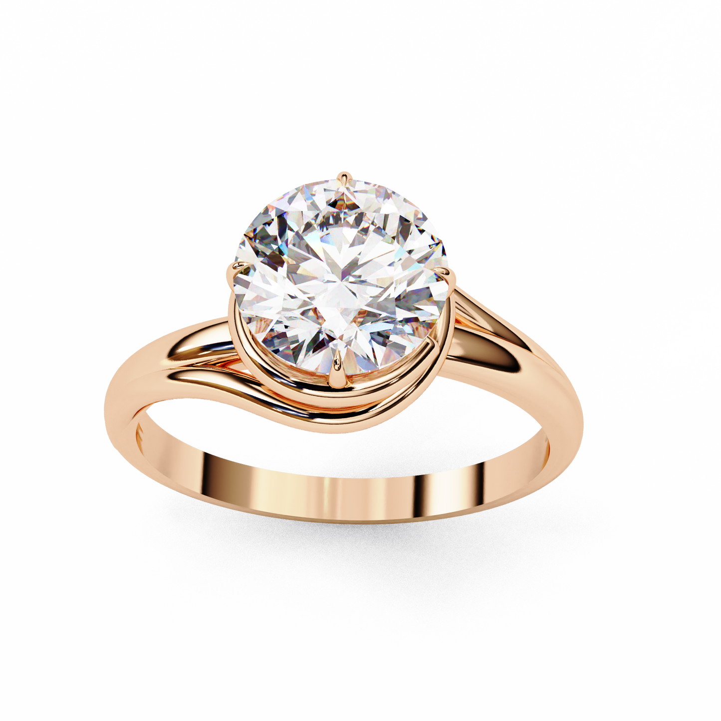 Fiorenza Etoile Round Solitaire Ring