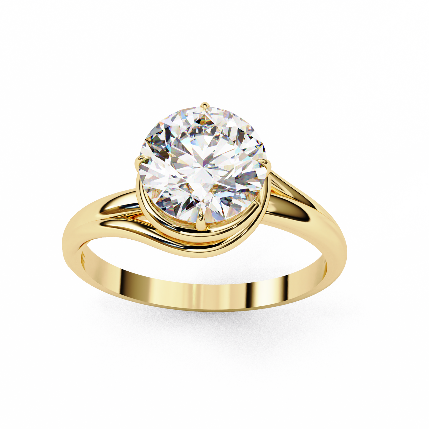Fiorenza Etoile Round Solitaire Ring