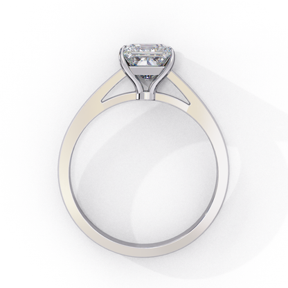 Helia Crest Princess Solitaire Ring