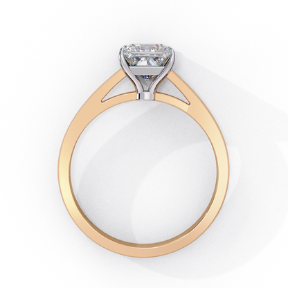 Helia Crest Princess Solitaire Ring