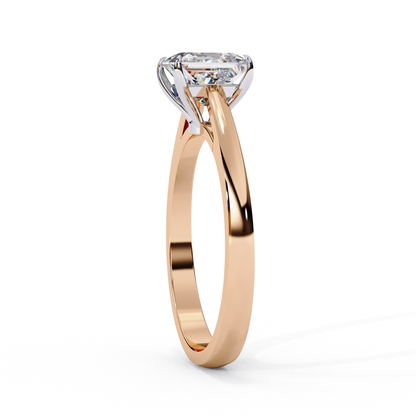 Helia Crest Princess Solitaire Ring