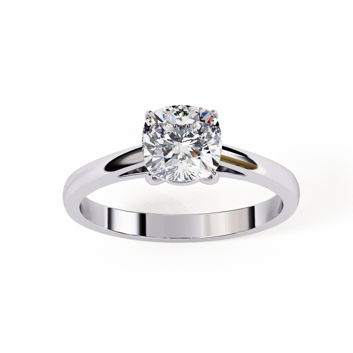 Auriel Serene Cushion Solitaire Ring