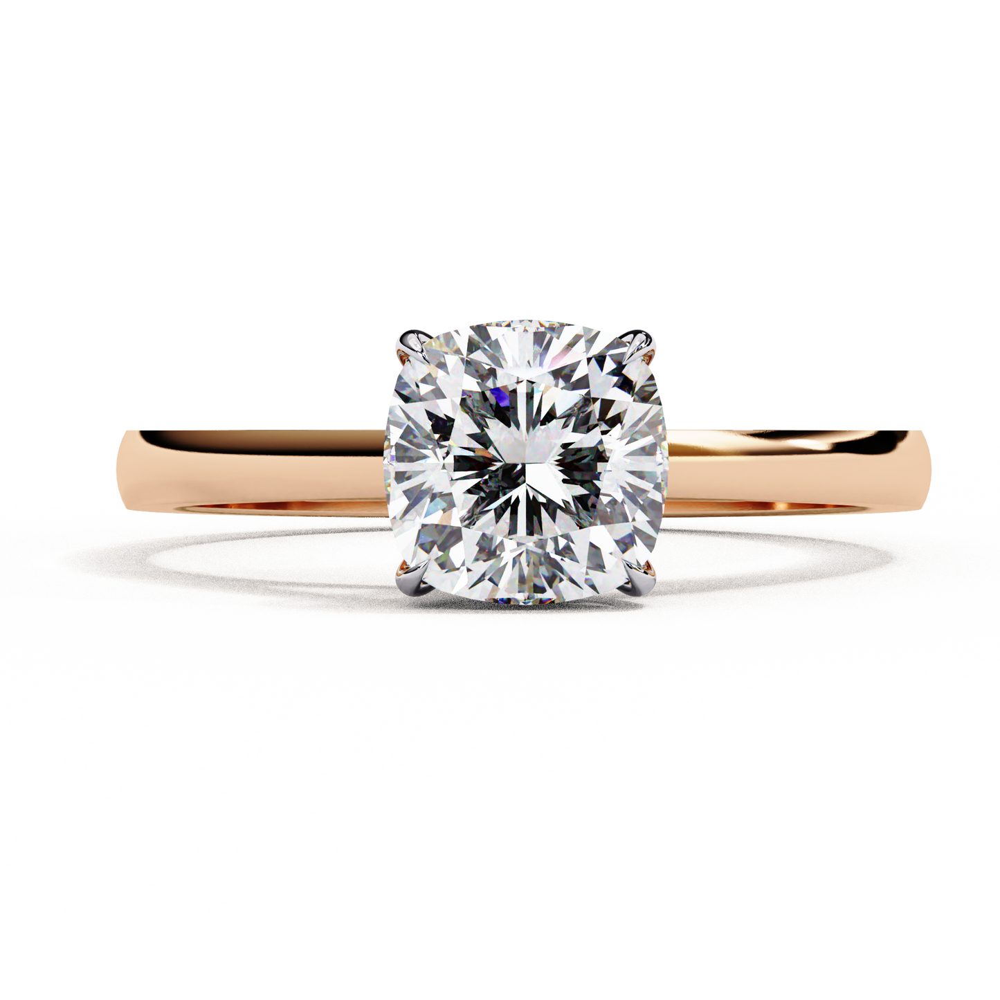 Auriel Serene Cushion Solitaire Ring