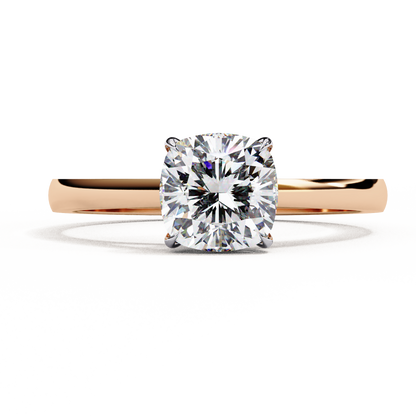 Auriel Serene Cushion Solitaire Ring
