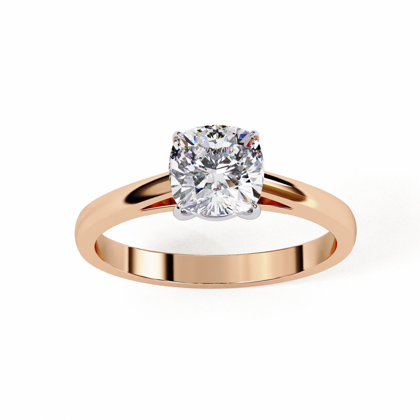 Auriel Serene Cushion Solitaire Ring