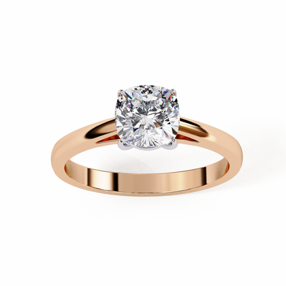Auriel Serene Cushion Solitaire Ring