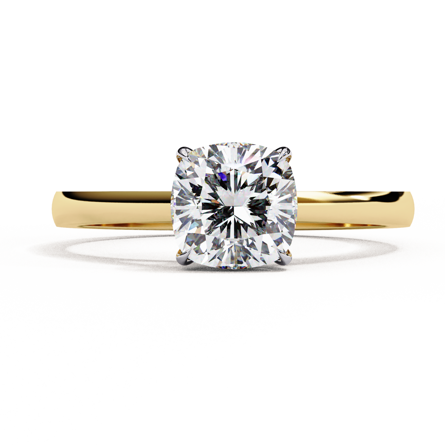 Auriel Serene Cushion Solitaire Ring