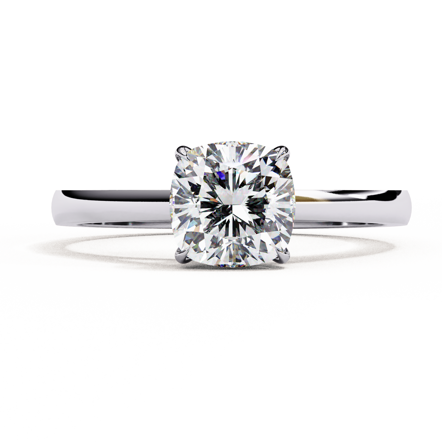 Auriel Serene Cushion Solitaire Ring