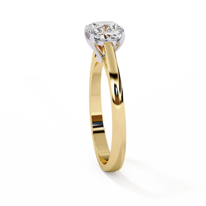 Auriel Serene Cushion Solitaire Ring