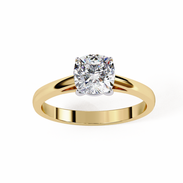 Auriel Serene Cushion Solitaire Ring