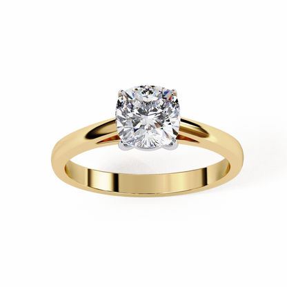 Auriel Serene Cushion Solitaire Ring