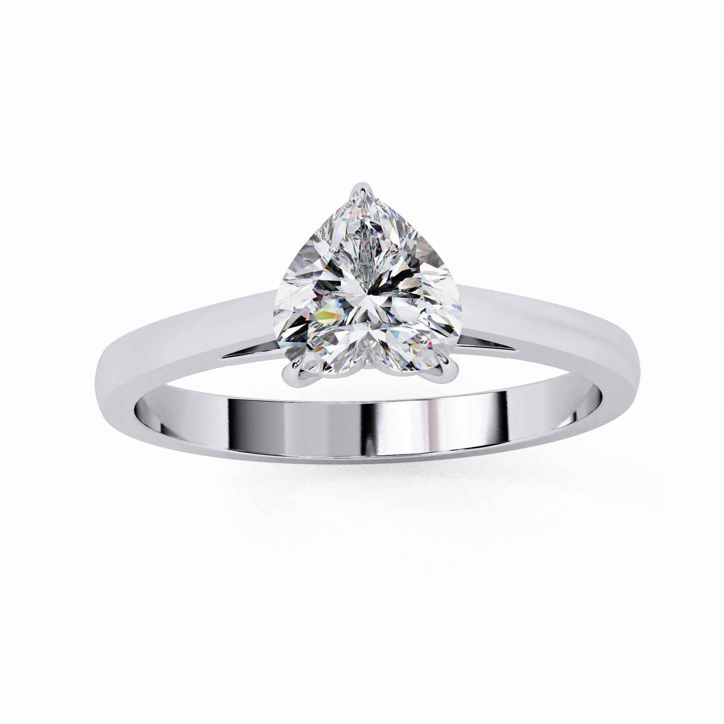 Lumière Vanta Heart Solitaire Ring