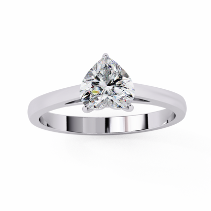 Lumière Vanta Heart Solitaire Ring