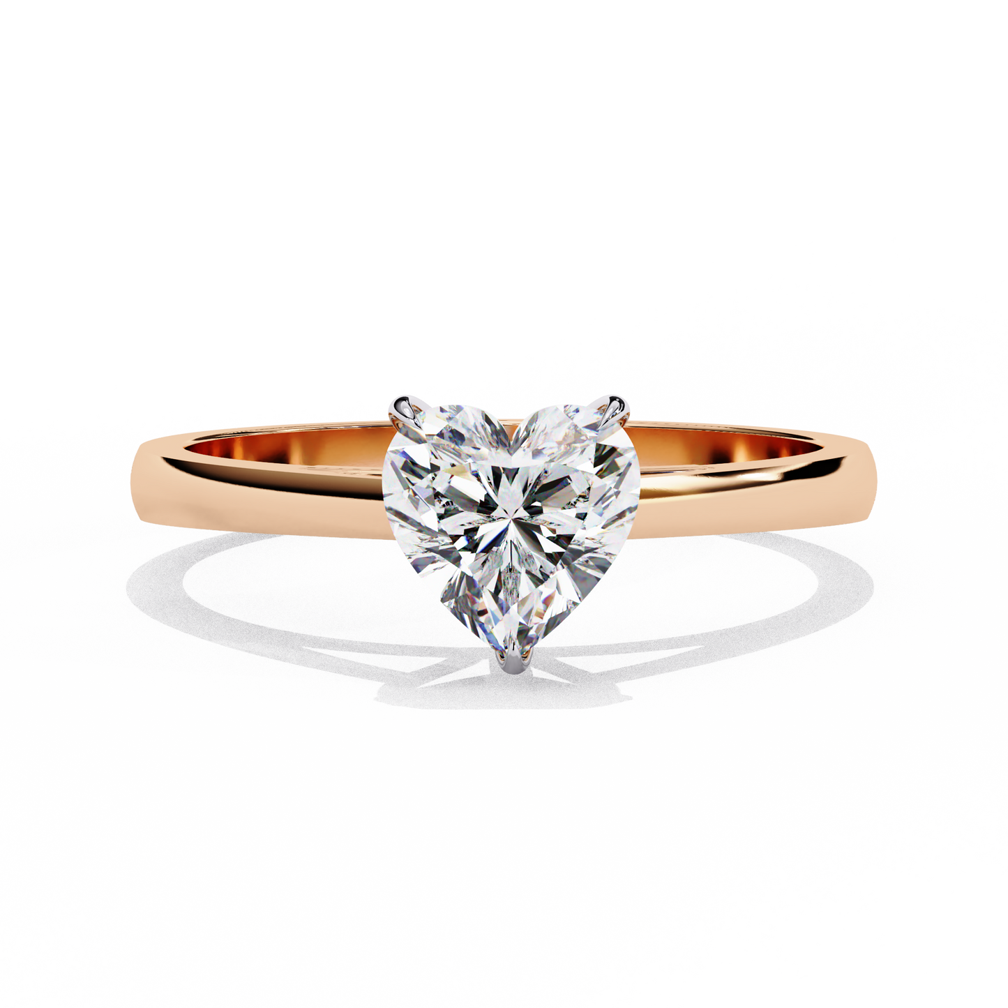 Lumière Vanta Heart Solitaire Ring