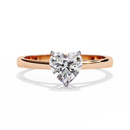 Lumière Vanta Heart Solitaire Ring