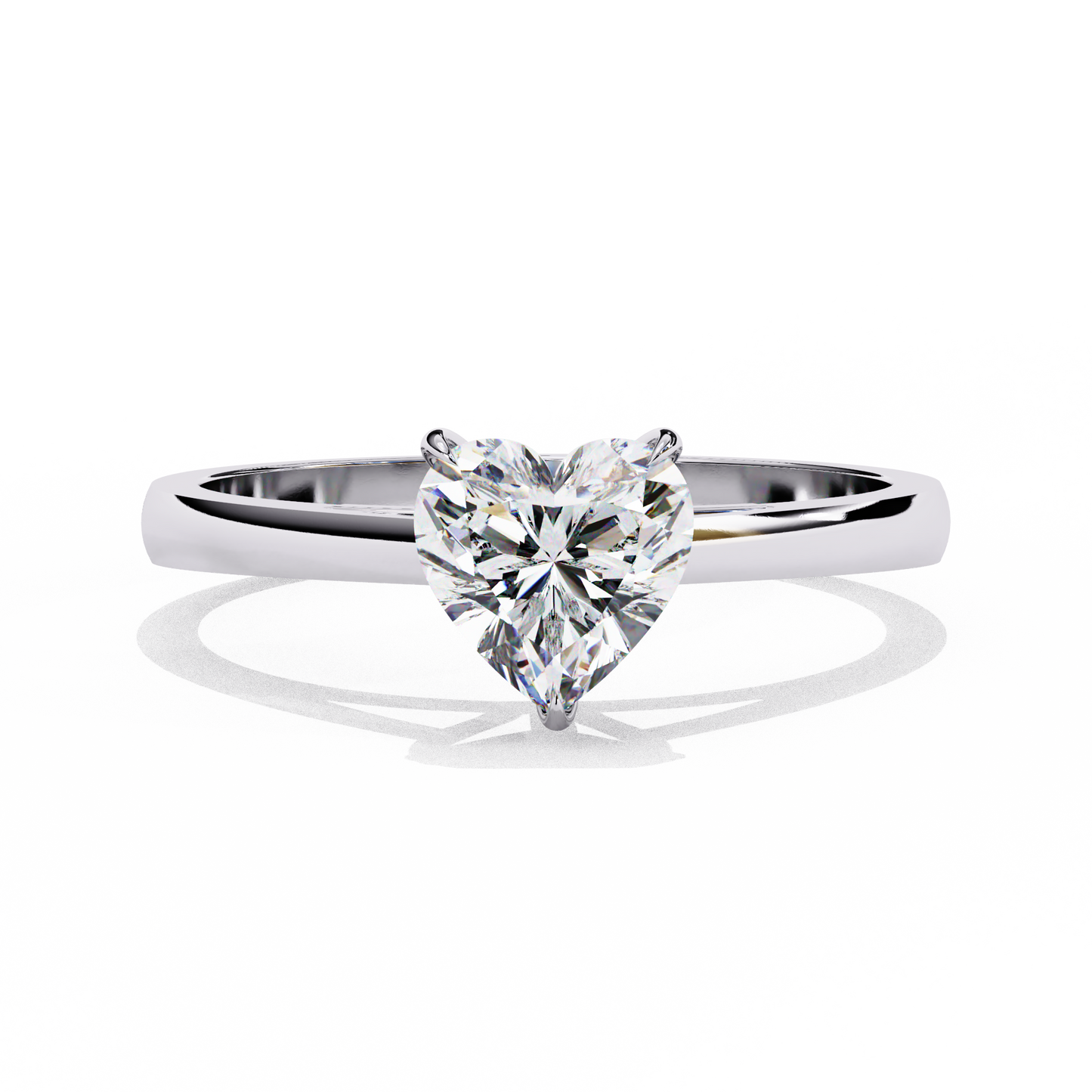Lumière Vanta Heart Solitaire Ring