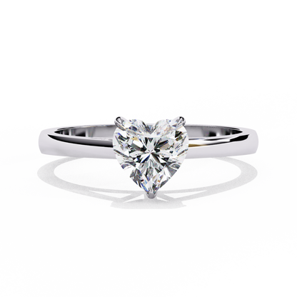 Lumière Vanta Heart Solitaire Ring