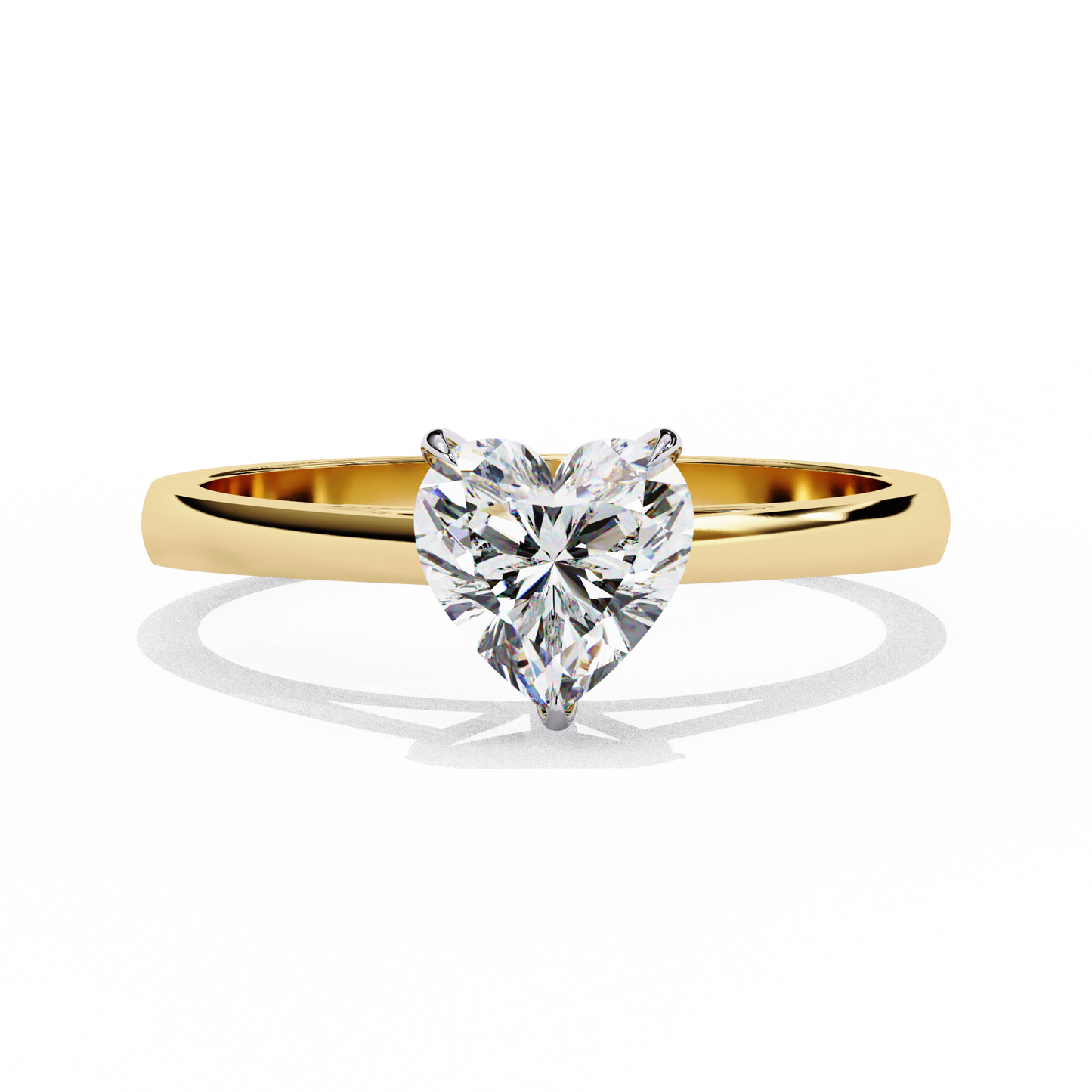 Lumière Vanta Heart Solitaire Ring