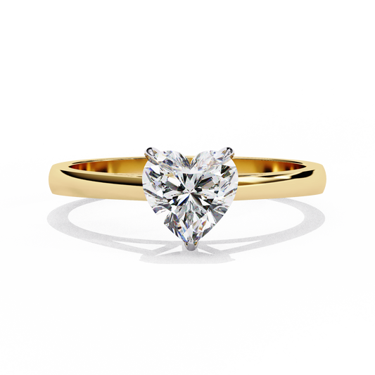 Lumière Vanta Heart Solitaire Ring