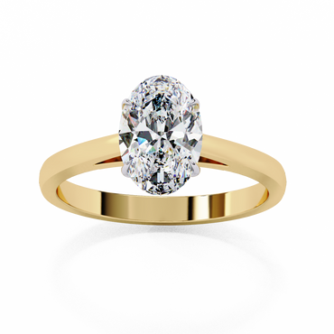 Solenne Astra Oval Solitaire Ring