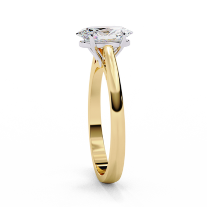 Solenne Astra Oval Solitaire Ring