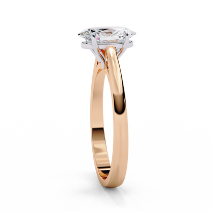 Solenne Astra Oval Solitaire Ring