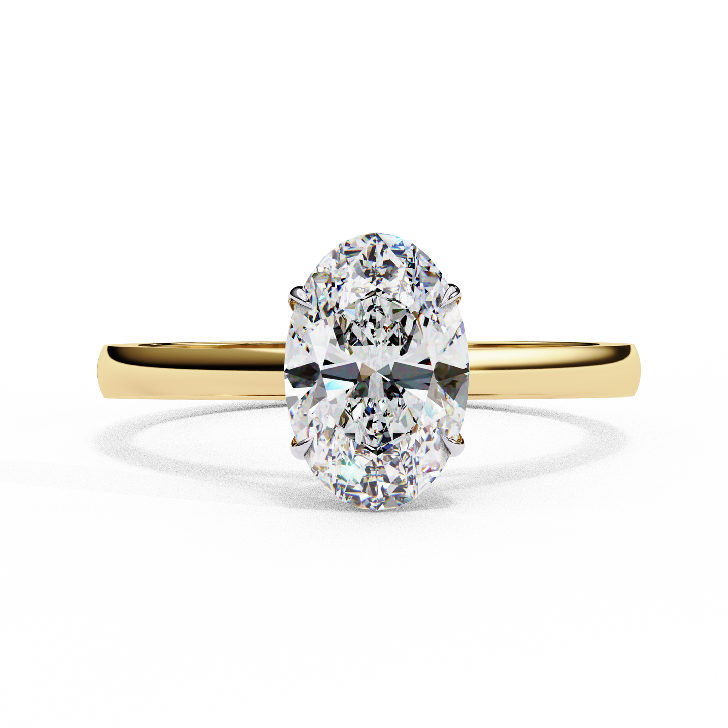 Solenne Astra Oval Solitaire Ring