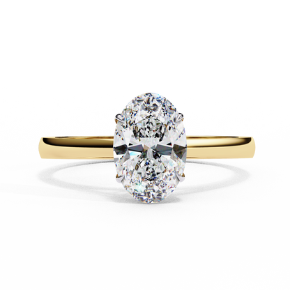 Solenne Astra Oval Solitaire Ring