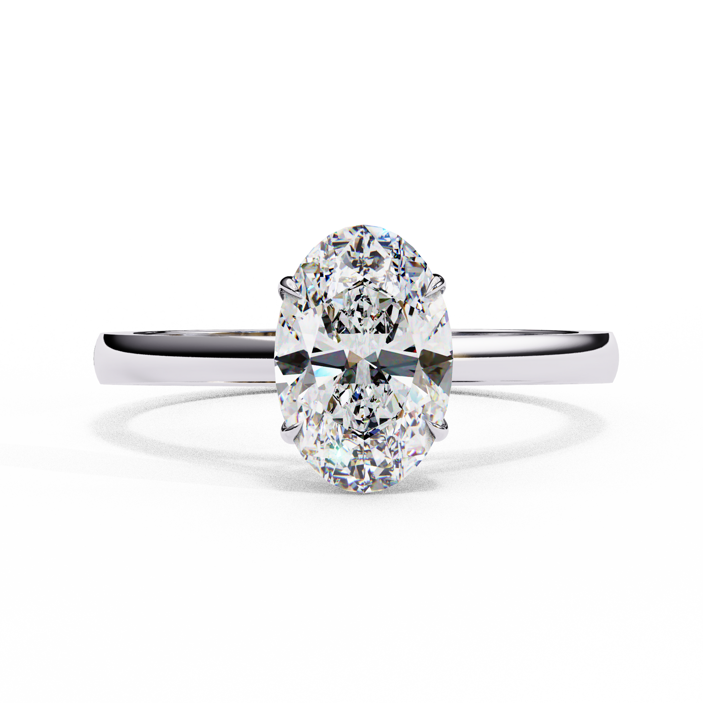 Solenne Astra Oval Solitaire Ring