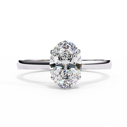 Solenne Astra Oval Solitaire Ring