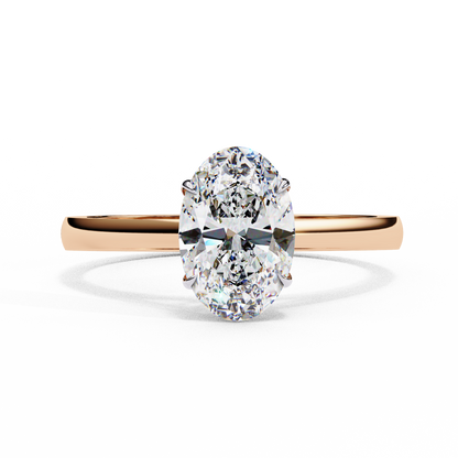 Solenne Astra Oval Solitaire Ring