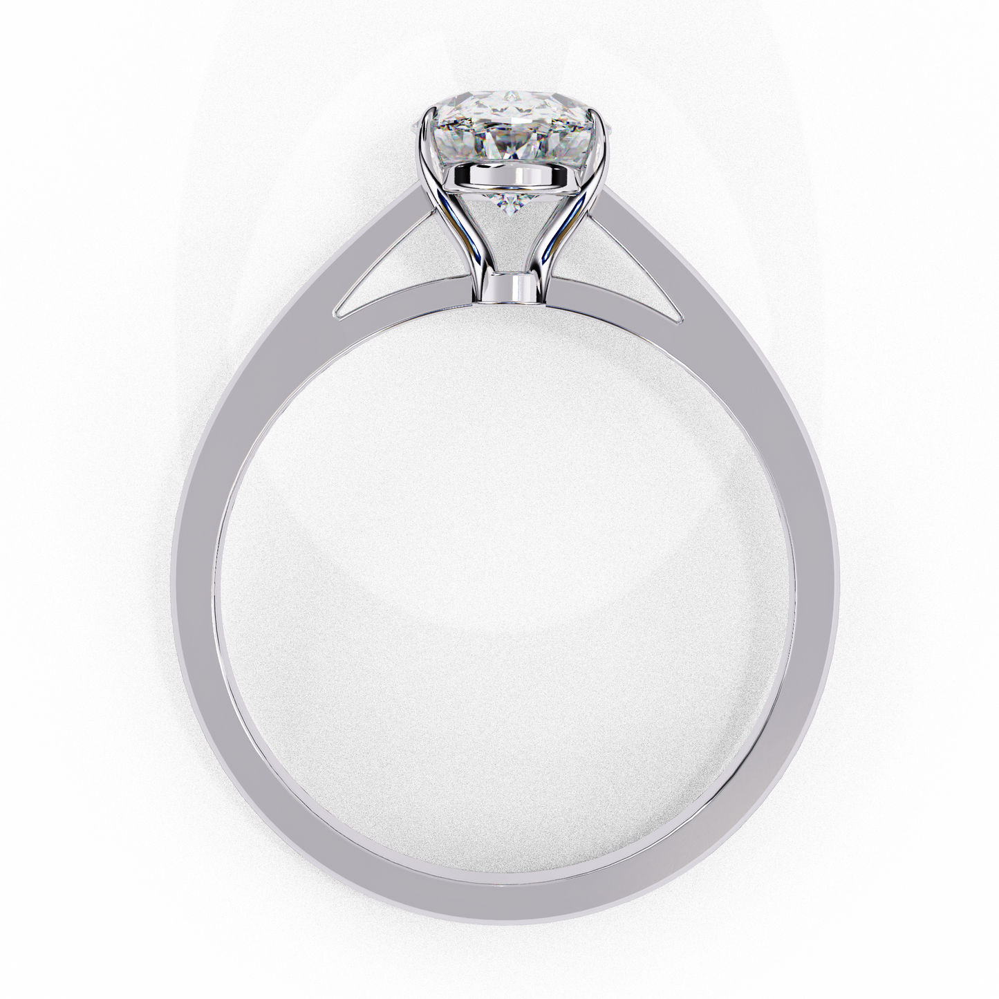 Solenne Astra Oval Solitaire Ring