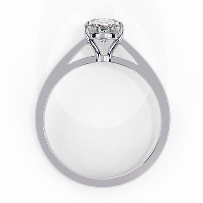 Solenne Astra Oval Solitaire Ring