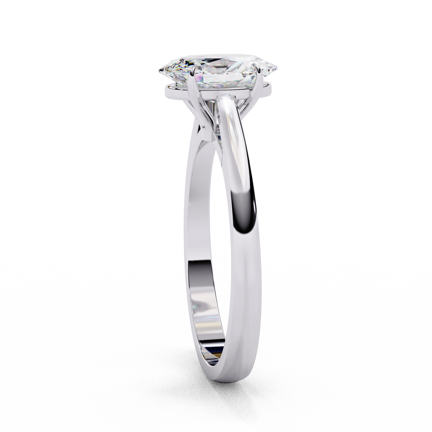 Solenne Astra Oval Solitaire Ring
