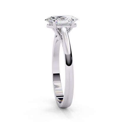 Solenne Astra Oval Solitaire Ring