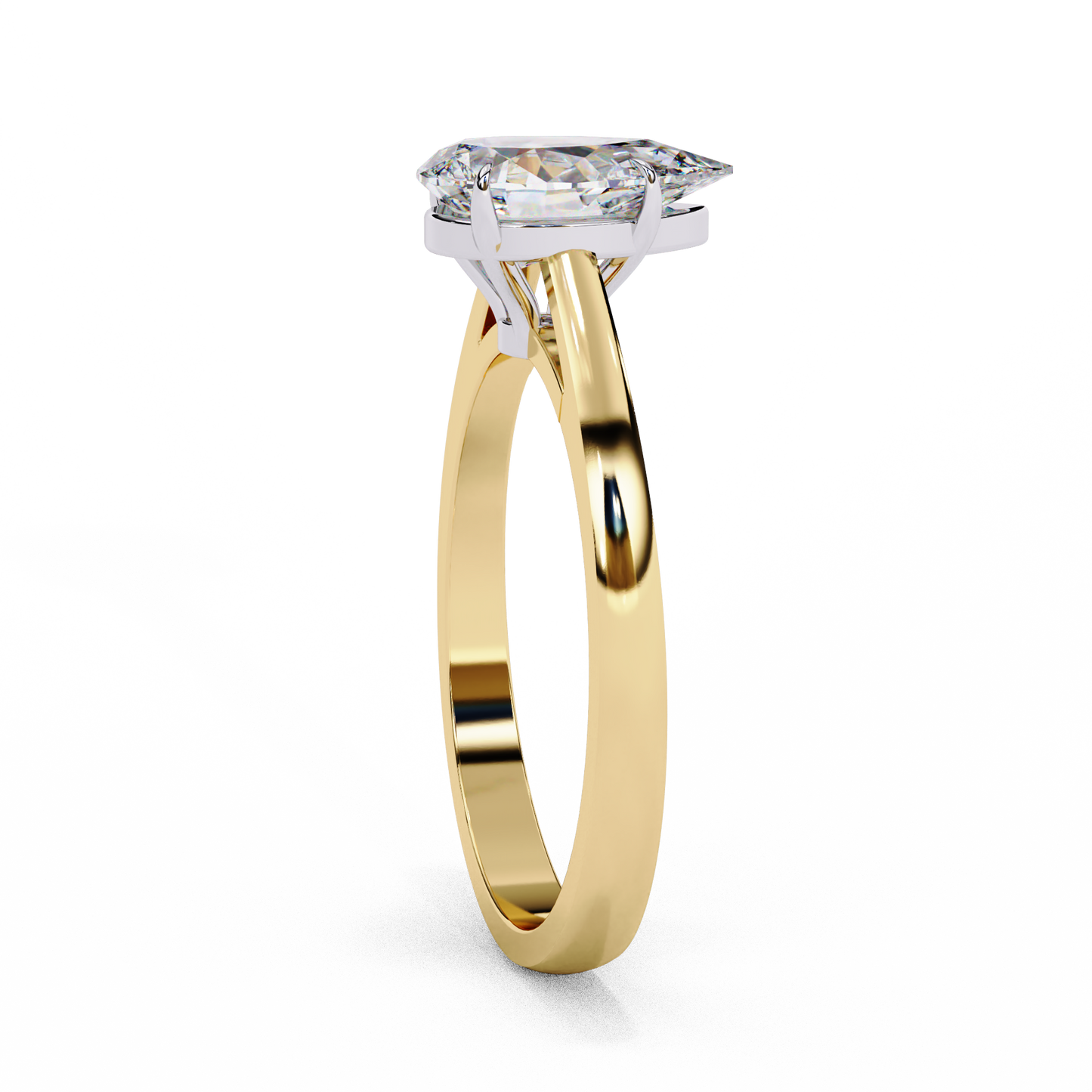 Coralia Icon Pear Solitaire Ring