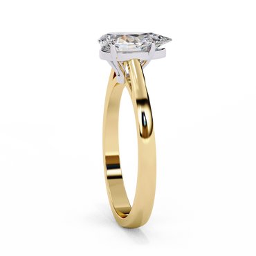 Coralia Icon Pear Solitaire Ring