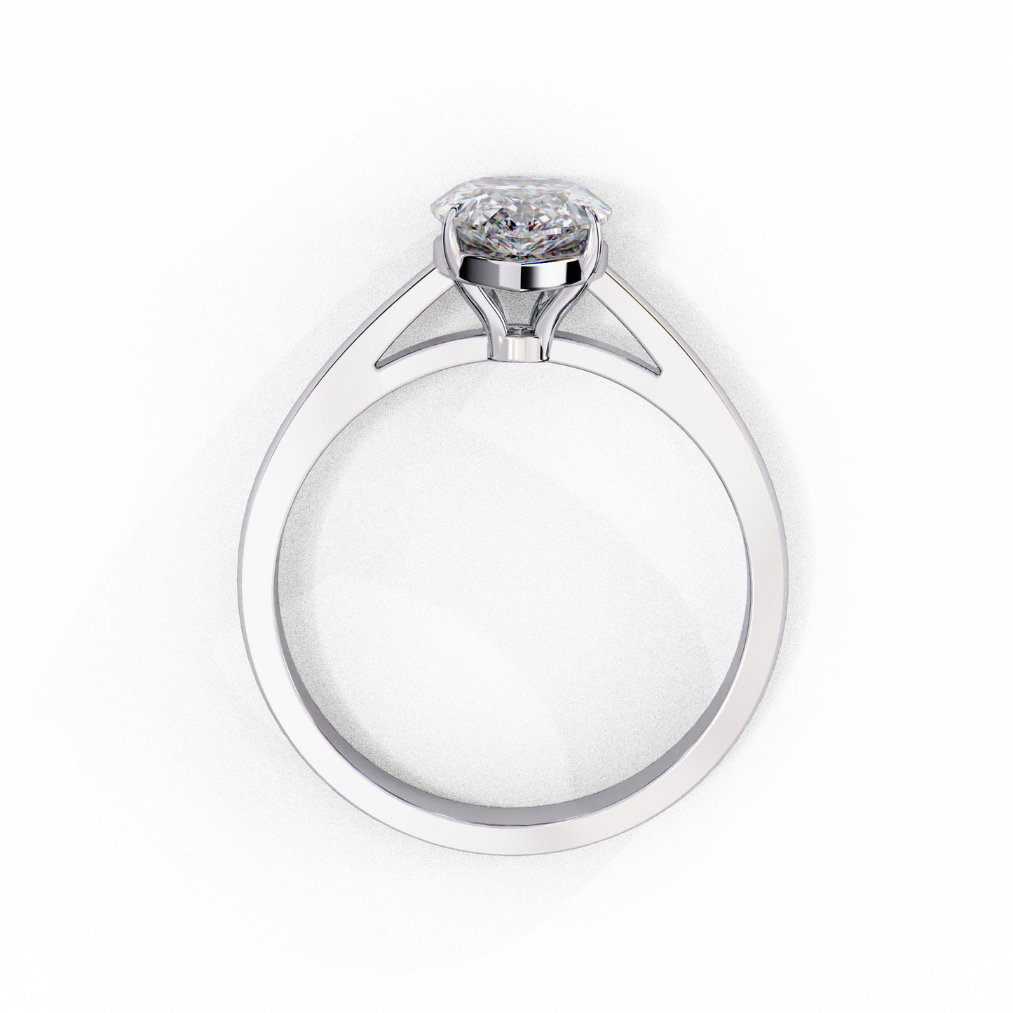 Coralia Icon Pear Solitaire Ring