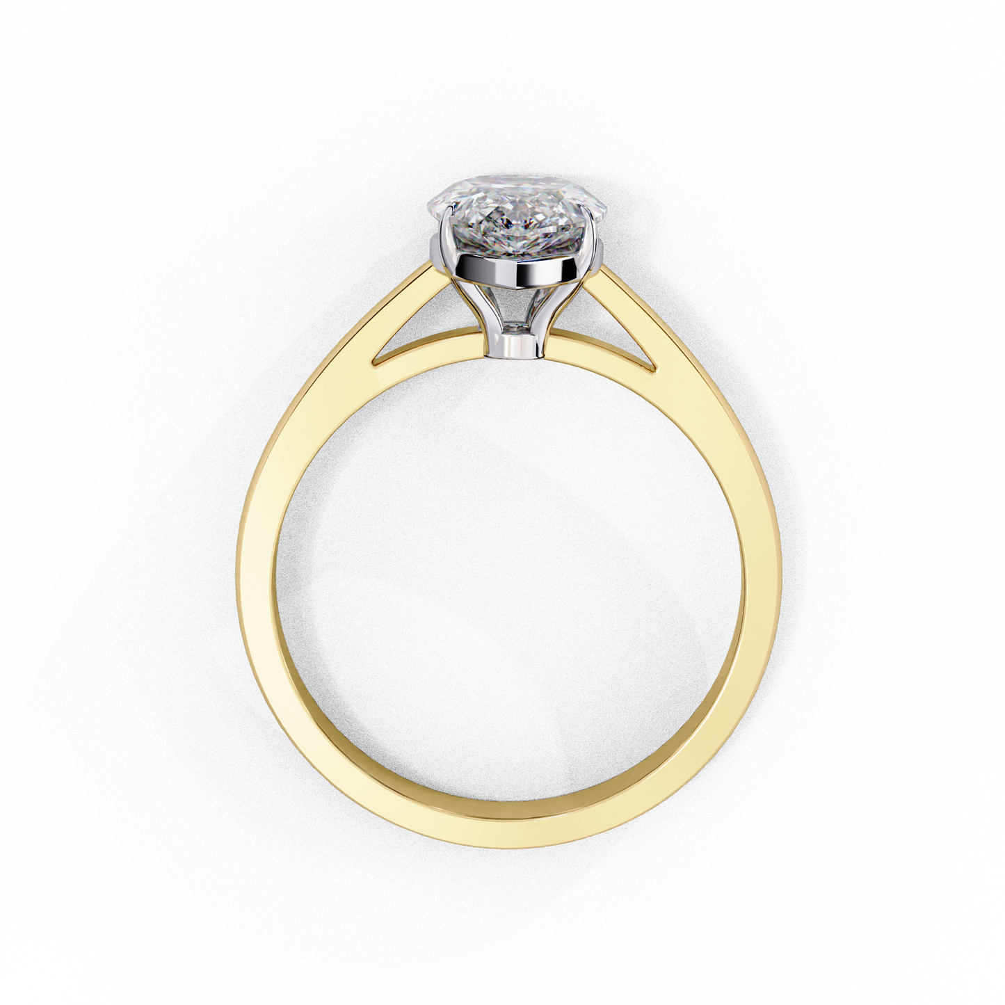 Coralia Icon Pear Solitaire Ring