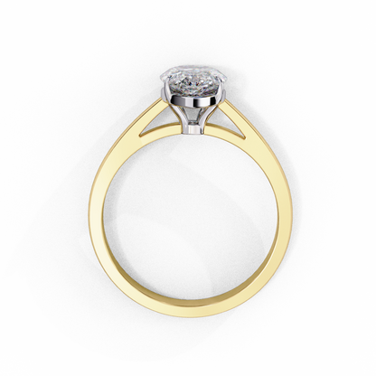 Coralia Icon Pear Solitaire Ring