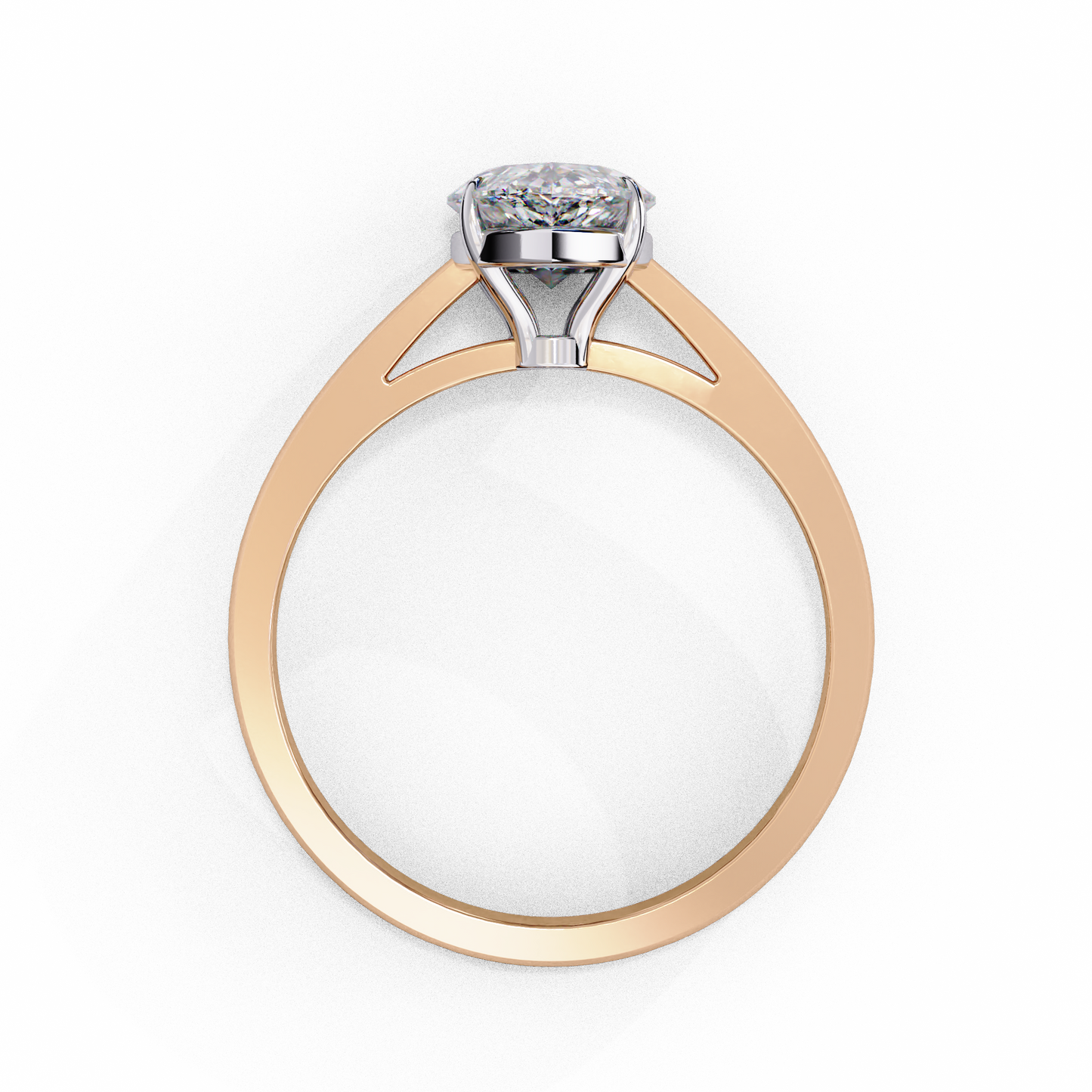 Coralia Icon Pear Solitaire Ring
