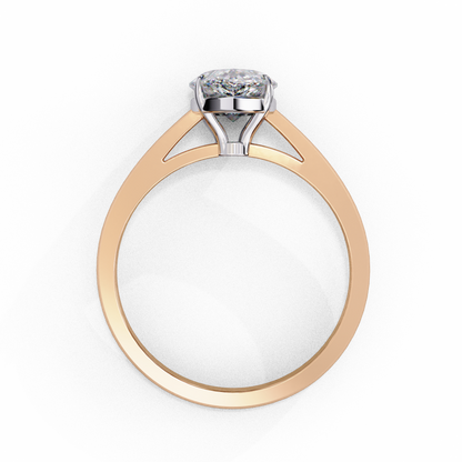 Coralia Icon Pear Solitaire Ring
