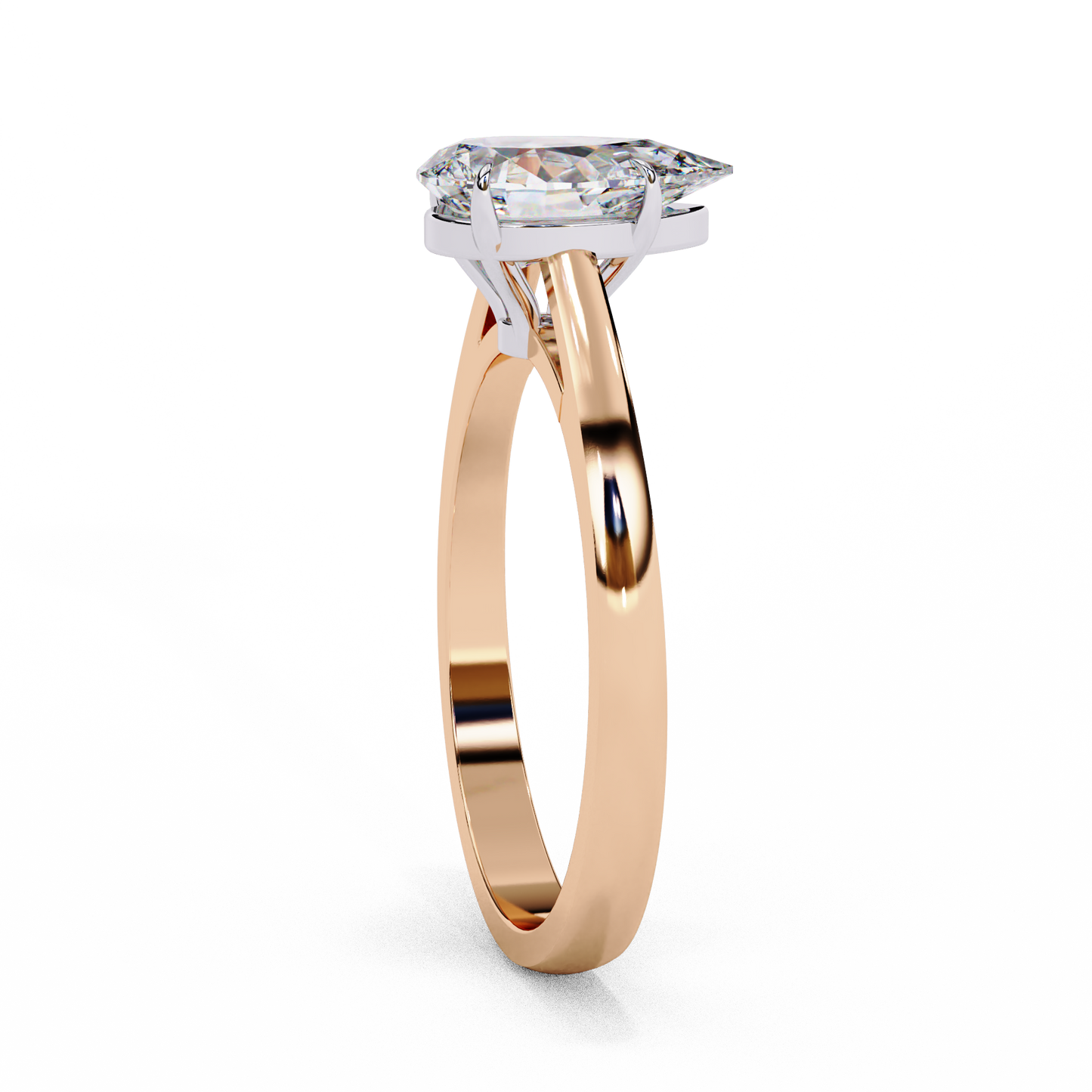 Coralia Icon Pear Solitaire Ring